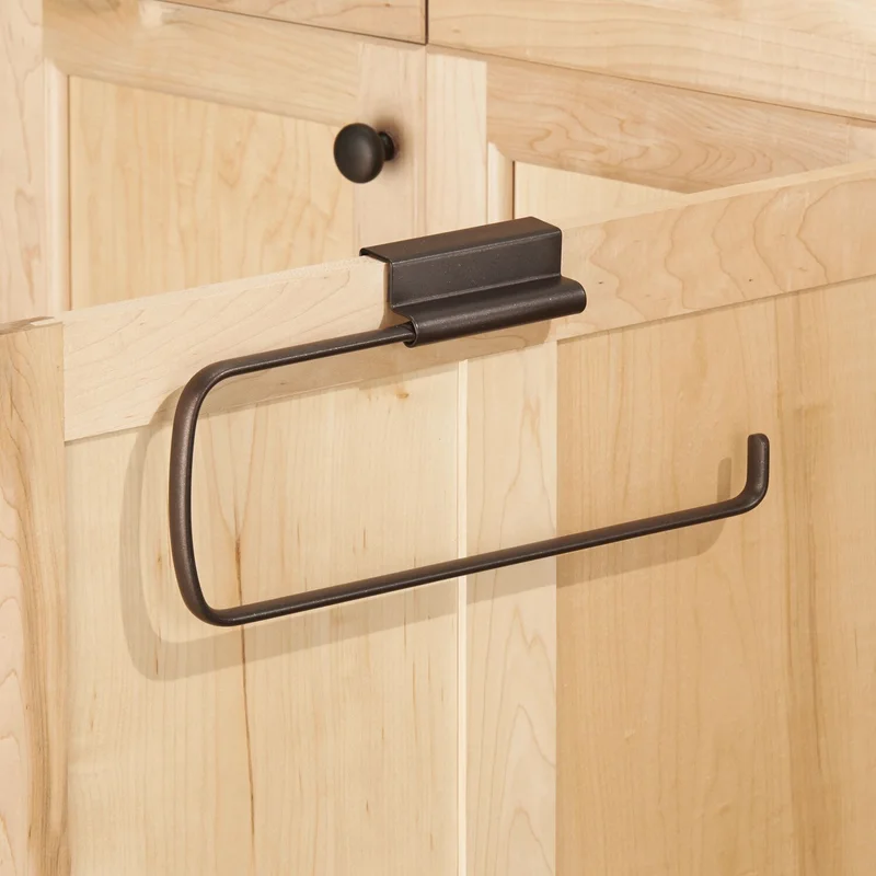 Under the cabinet paper towel holder: over the door paper towel holder