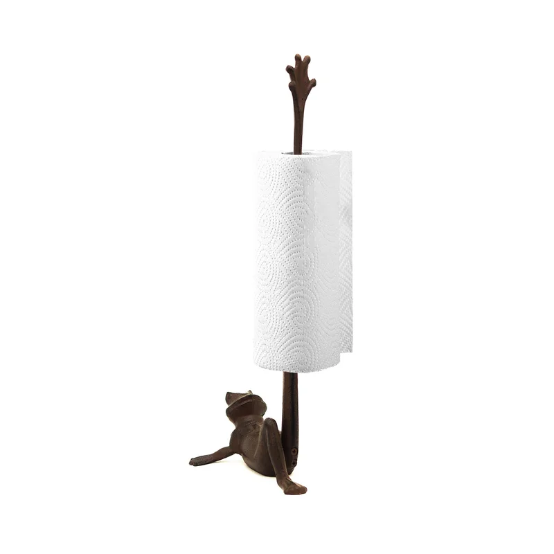 frog paper towel holder