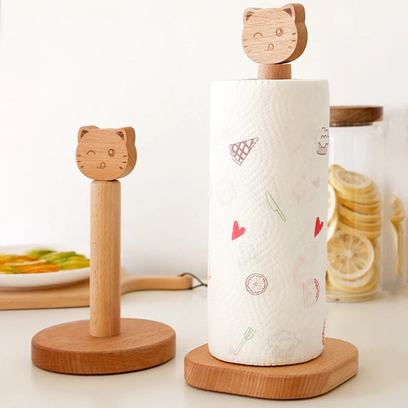 cat paper towel holder | cute paper towel holder ideas | cat paw paper towel holder