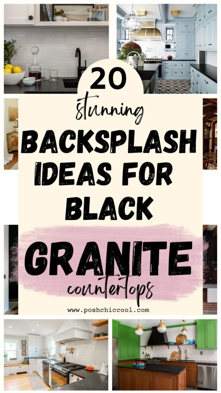 8 Best Ideas For Backsplash For Black Granite Countertops - Posh|Chic|Cool