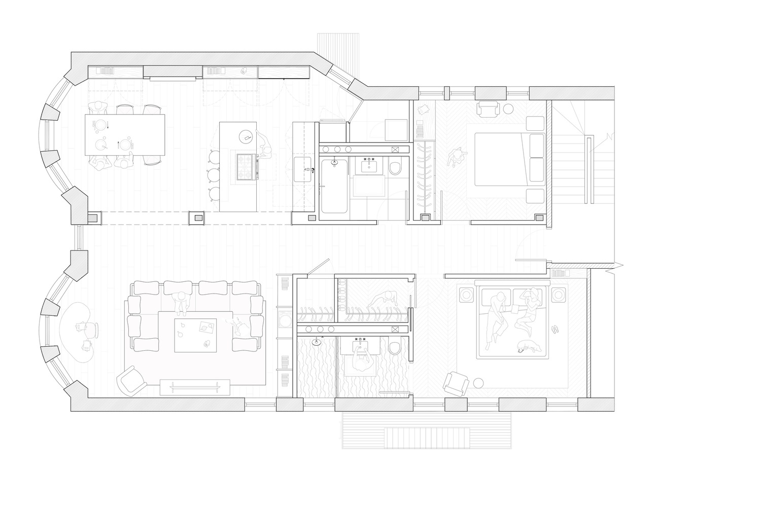 View of 8 Inspiring Kitchen Layout Ideas Designed By Architects - Posh|Chic|Cool