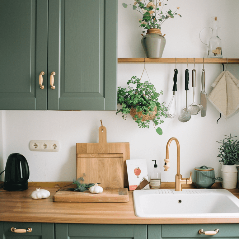 Butcher Block Countertops With Different Cabinet Colors - Posh|Chic|Cool