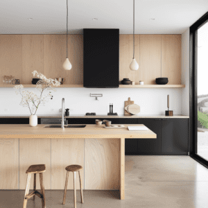 Black Kitchen Cabinets With Butcher Block Countertops - Posh|Chic|Cool