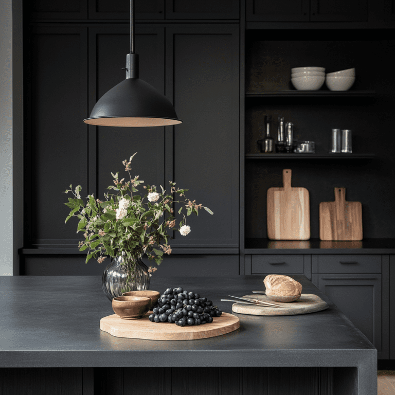 36 Insanely Beautiful Black Moody Kitchen Ideas You Need To See - Posh ...