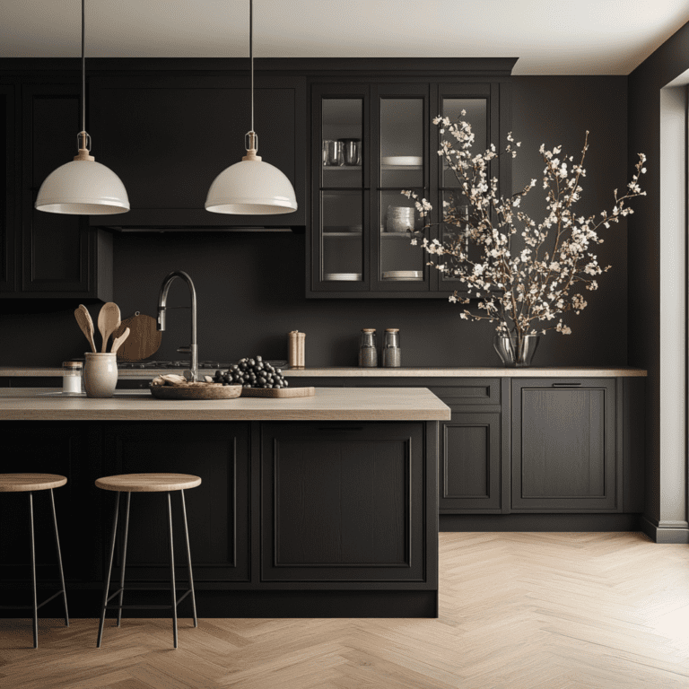 36 Insanely Beautiful Black Moody Kitchen Ideas You Need To See - Posh ...