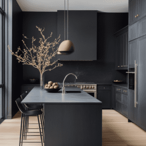 36 Insanely Beautiful Black Moody Kitchen Ideas You Need To See - Posh ...
