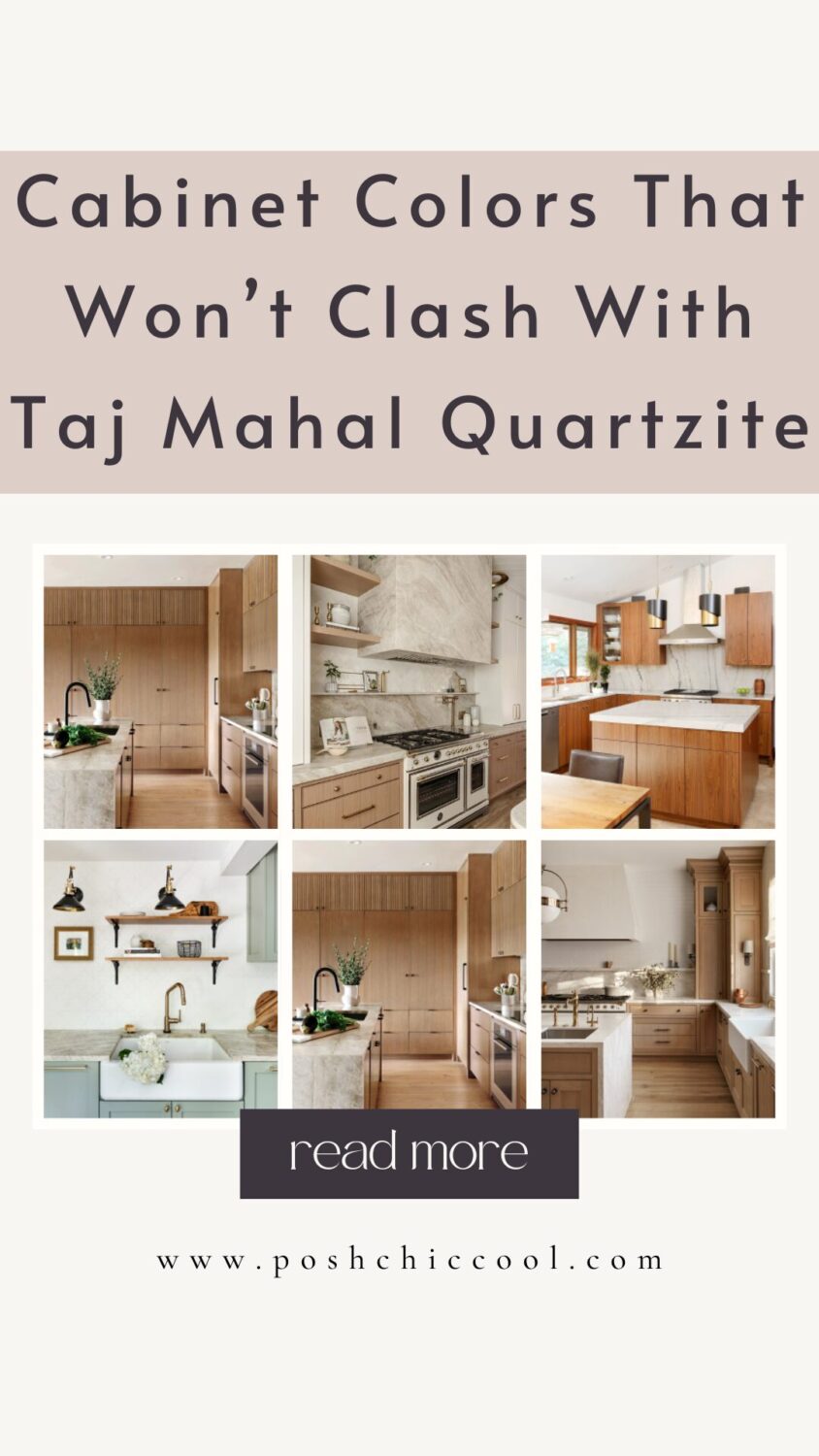 Best Cabinet Color Pairings with Taj Mahal Quartzite Countertops - Posh ...