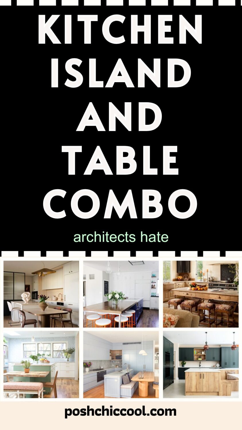 22 Best Ways To Pull A Kitchen Island And Table Combo - Posh|Chic|Cool