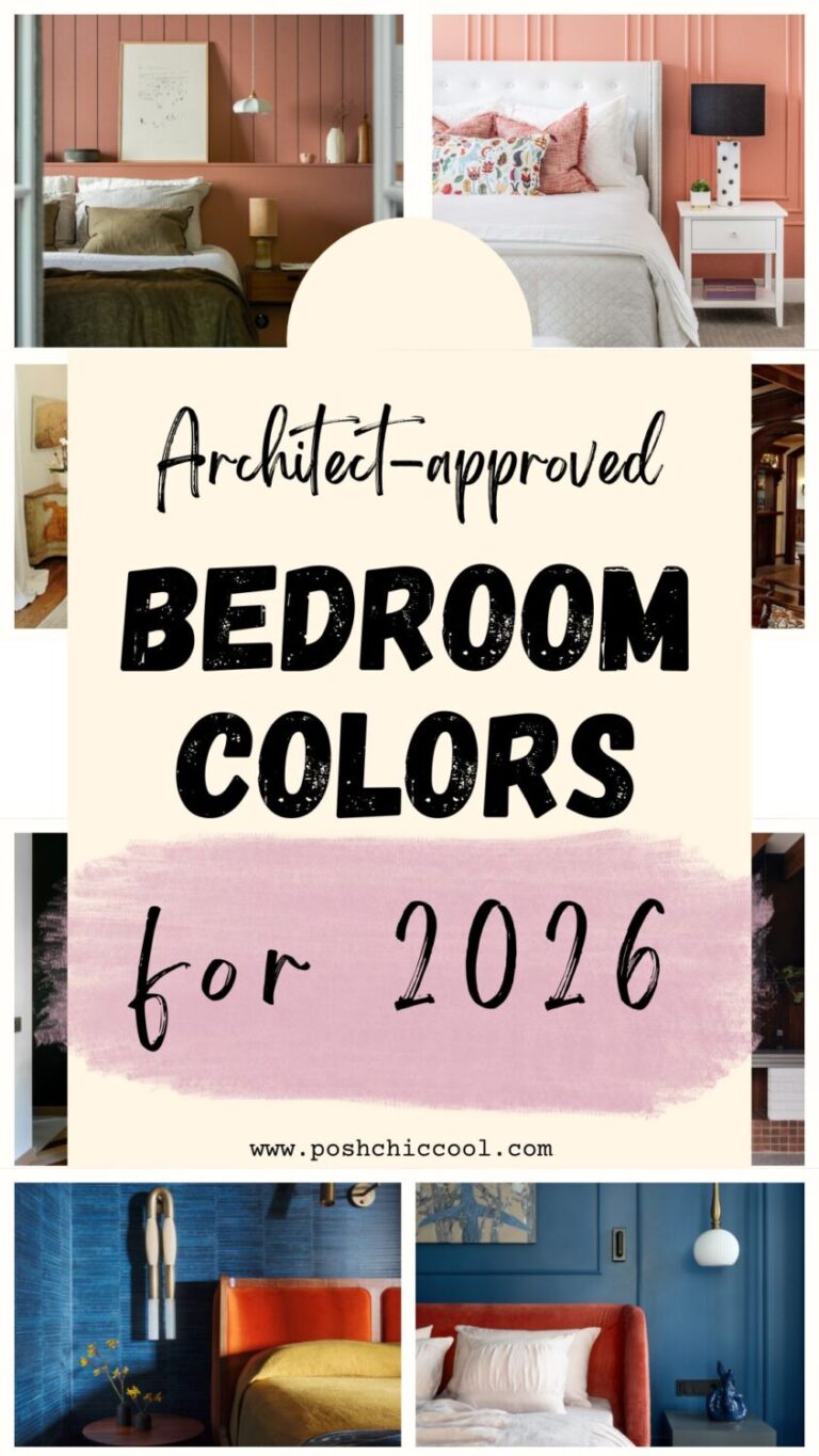 How to choose Bedroom Colors like a pro - Posh|Chic|Cool