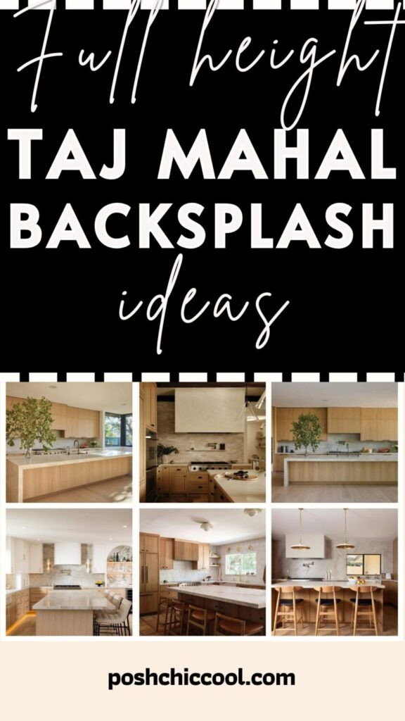 Full-Height Taj Mahal Quartzite Backsplash Ideas for a High-End Kitchen