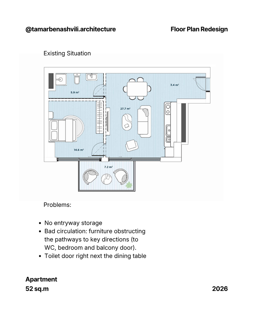 small apartment one bedroom apartment layout existing situation drawing